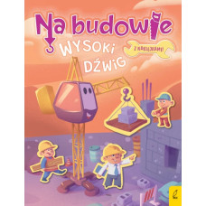 Na budowie. Wysoki dźwig